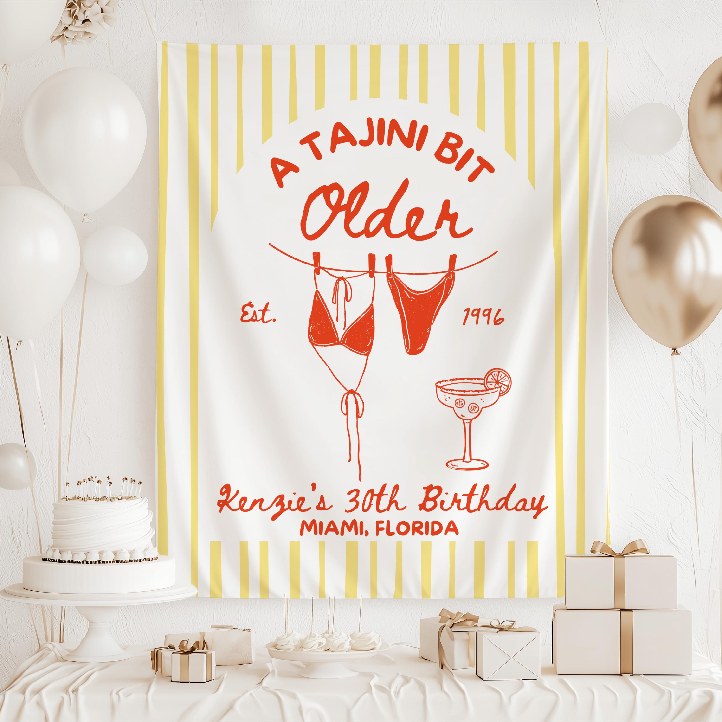 A Tajini Bit Older Birthday Banner
