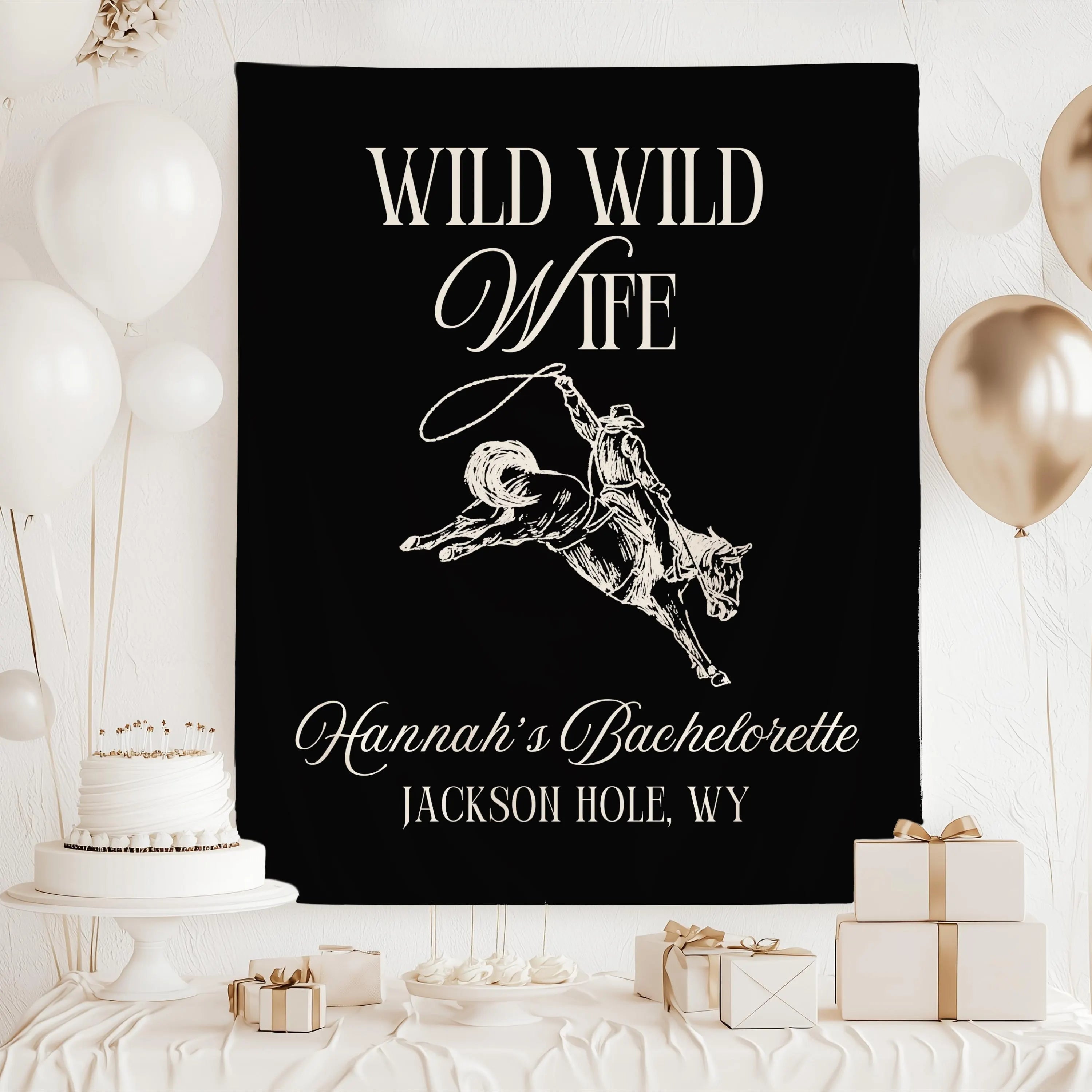 custom banner for Jackson hole bach weekend