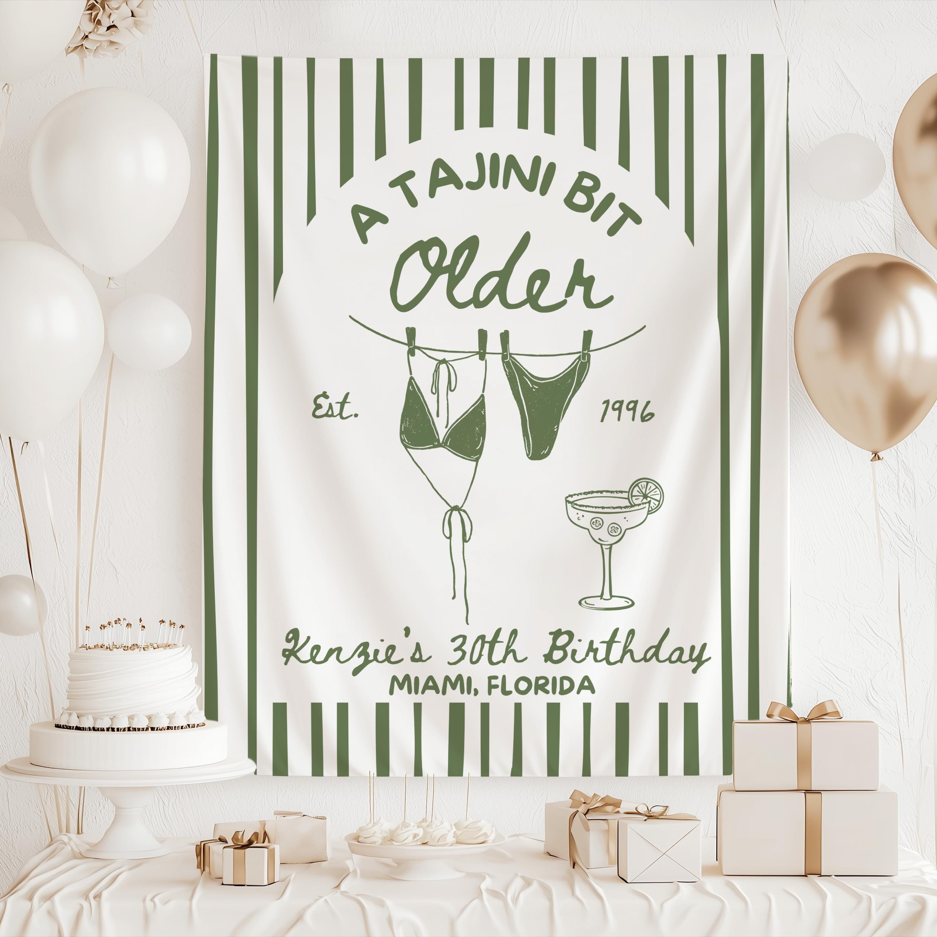 spicy margarita birthday banner