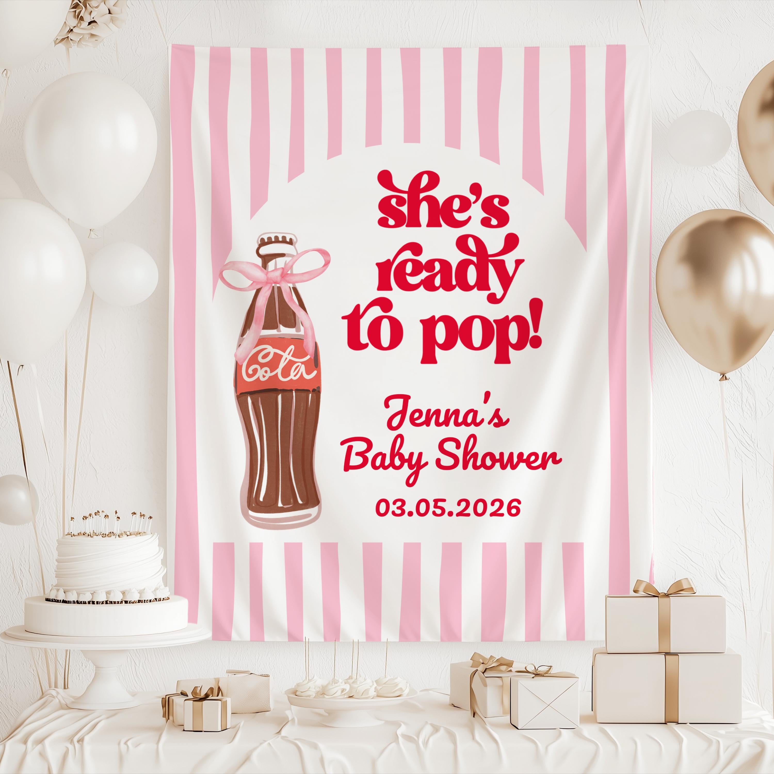 She's Ready to Pop Banner