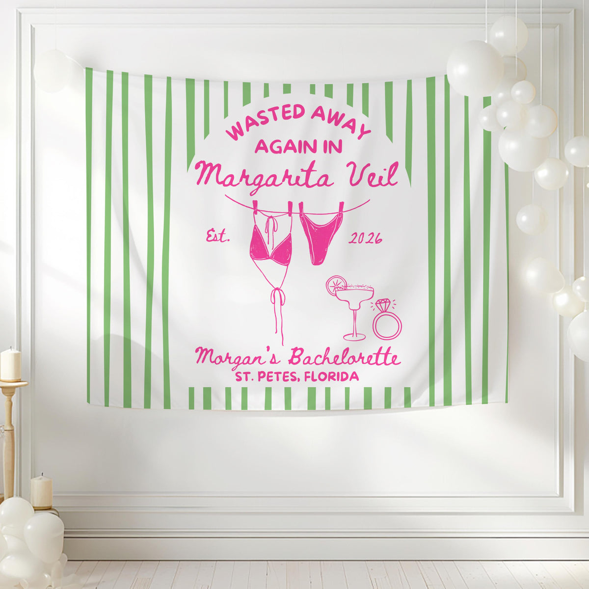 Margarita Veil Bachelorette Banner