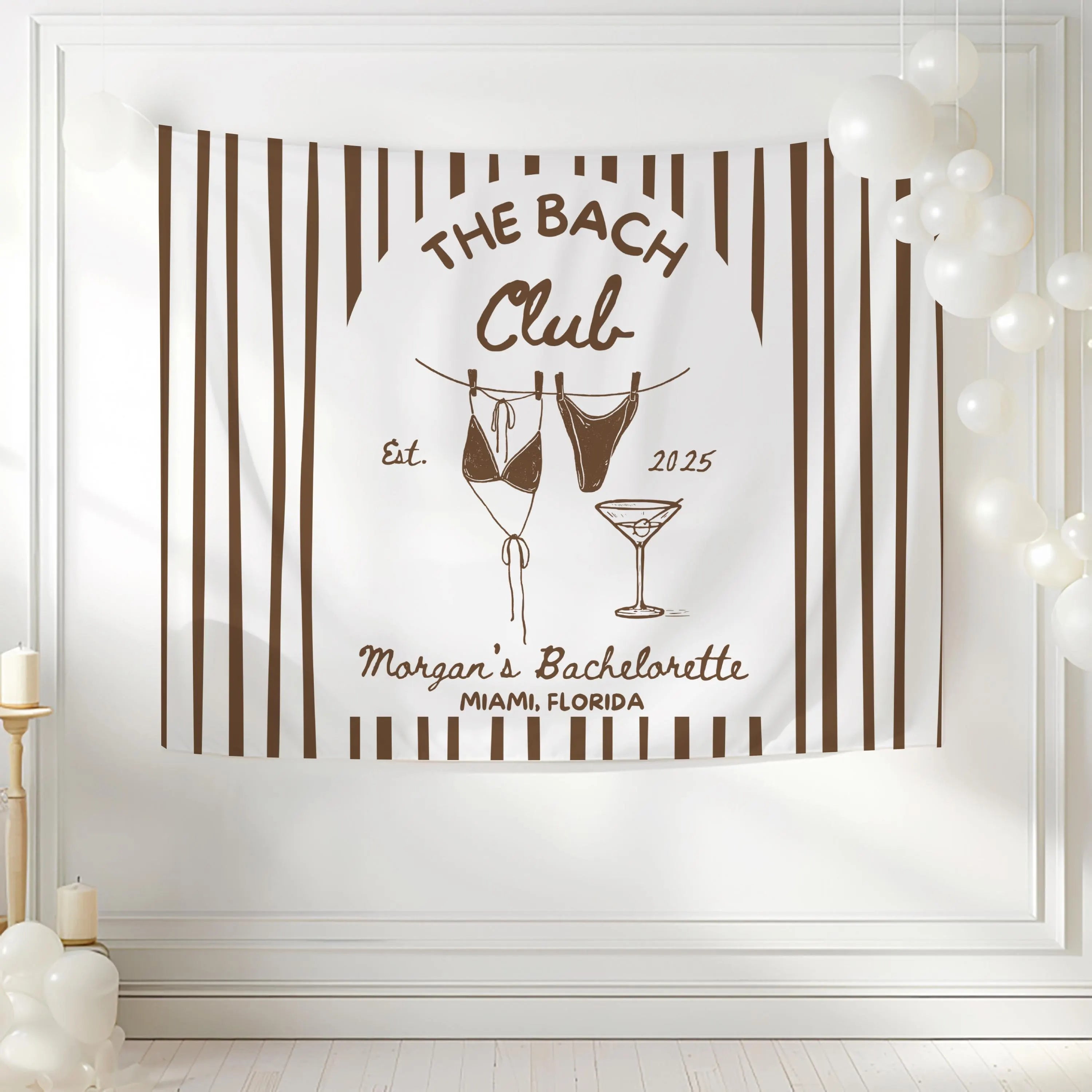 bachelorette backdrop for destination bachelorette weekend