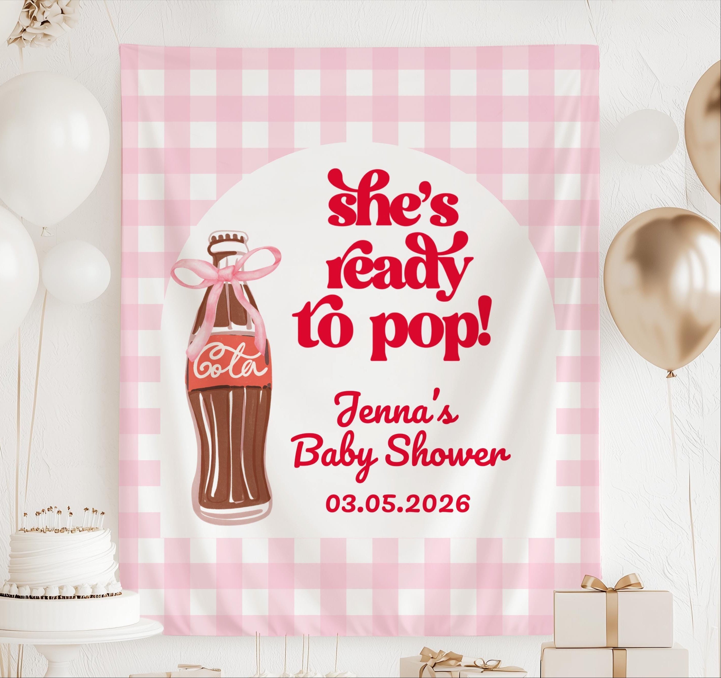 She's Ready to Pop Banner