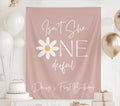 Personalized Isn't She ONEderful birthday banner with custom name for a daisy themed first birthday
