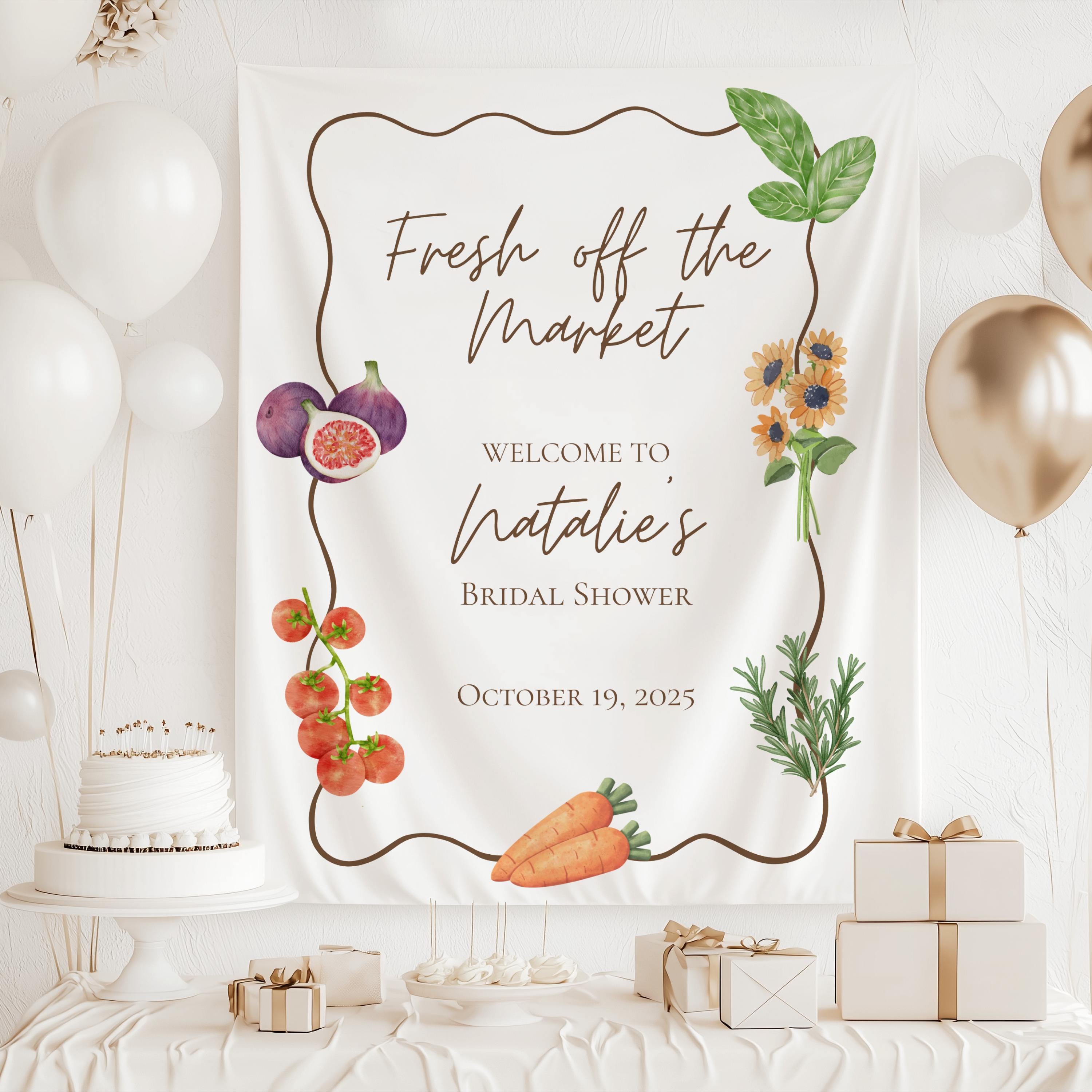 Fresh Off the Market theme and farmers market inspired artwork