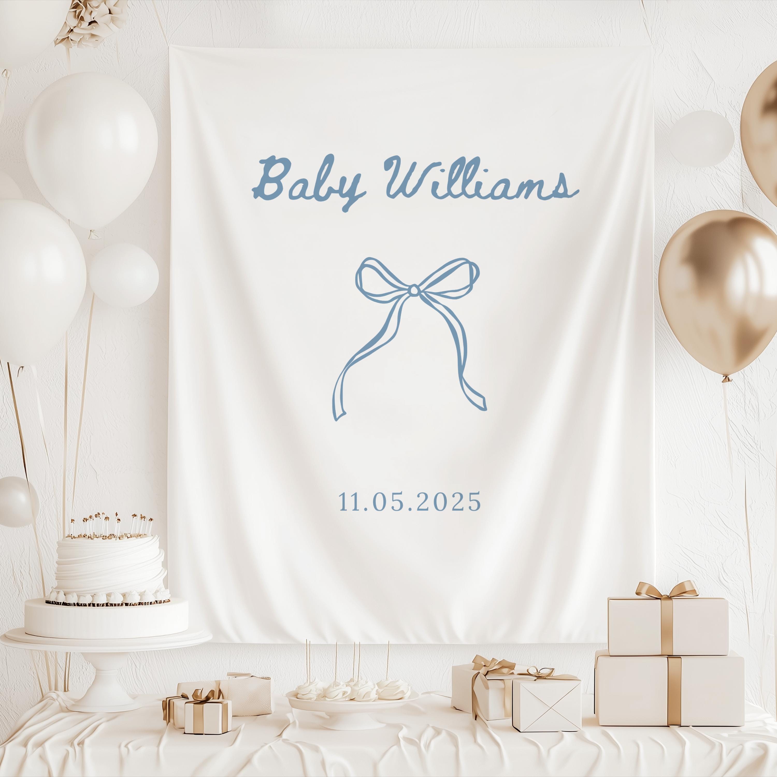 boy or girl baby shower tapestry