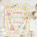 Personalized whimsical birthday banner with custom name for birthdays of any age